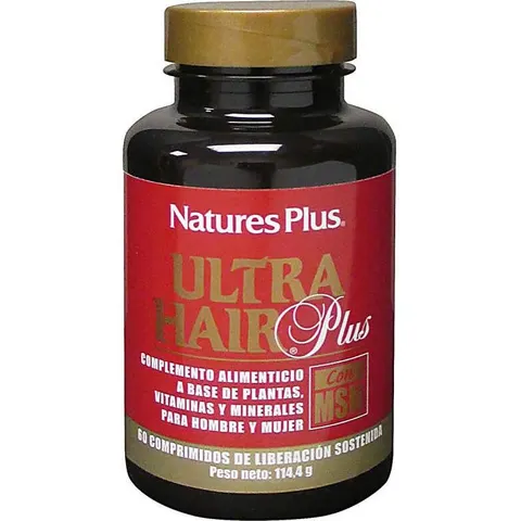 NaturesPlus Ultra Hair Plus con MSM 60 comp – imagen 2