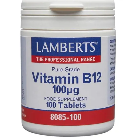 Lamberts vitamina B12 100mg 100comp – imagen 2