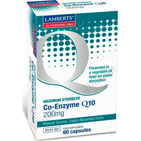Lamberts coenzima q10 200mg. 60cap. – imagen 3