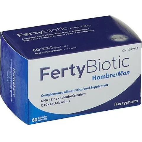 Fertypharm fertybiotic hombre 60 caps – imagen 3