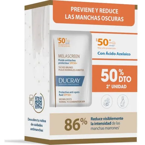 Ducray Melascreen Fluido SPF50+ 2x40 ml – imagen 2