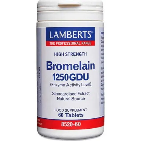 Lamberts Bromelain 1250GDU 60comp – imagen 3