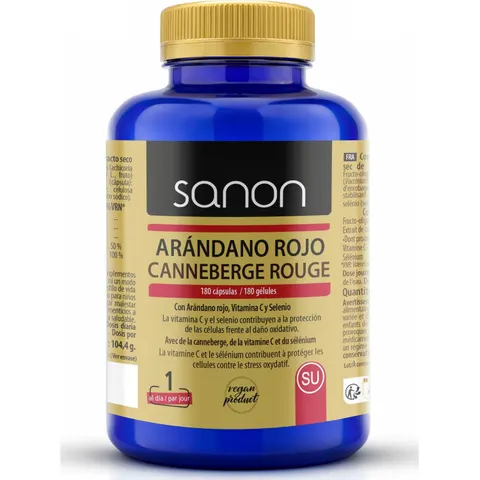 Sanon Arándano Rojo 180 Comprimidos – imagen 3