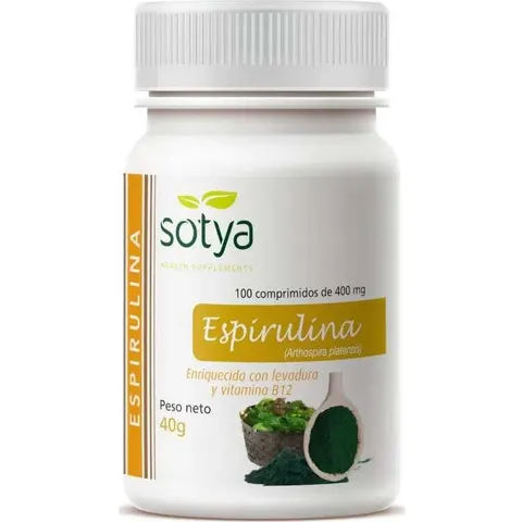 Sotya Espirulina 400 mg 100 comp – imagen 2