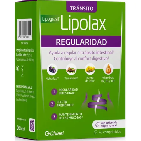 Lipograsil Lipolax Regularidad 45 Comprimidos – imagen 2