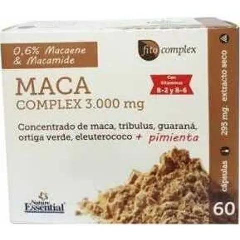 Nature Essential Maca Complex 60 Cápsulas – imagen 3