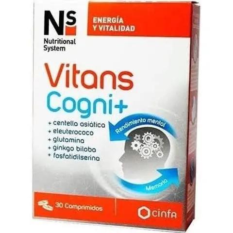 NS Vitans Cogni+ 30 Comprimidos – imagen 2