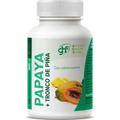 Ghf papaya 600mg. 100comp. – imagen 3