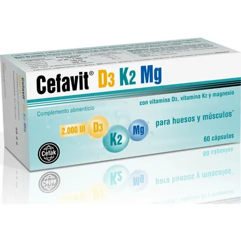 Cefavit D3 + K2 + Magnesio 60 Cápsulas – imagen 3