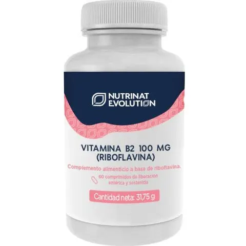 Nutrinat evolution vitamina b2 100mg (riboflavina) 60comp. – imagen 4