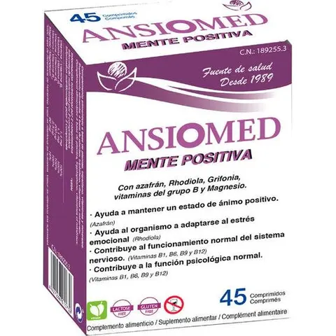 Ansiomed Mente Positiva 45 comprimidos – imagen 3