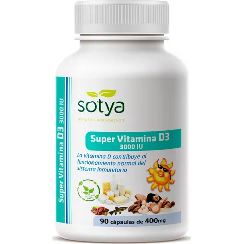 Sotya Súper Vitamina D3 90 cápsulas – imagen 2