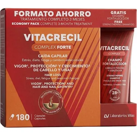 Vitacrecil Complex Forte cápsulas + champú 2 u – imagen 2