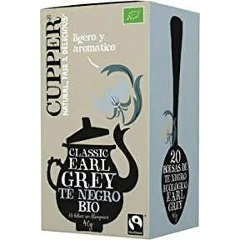 Cupper Classic Earl grey Bio 20 sobres – imagen 4