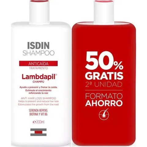 Isdin Lambdapil Duplo Champú Anticaída 2x200ml – imagen 2
