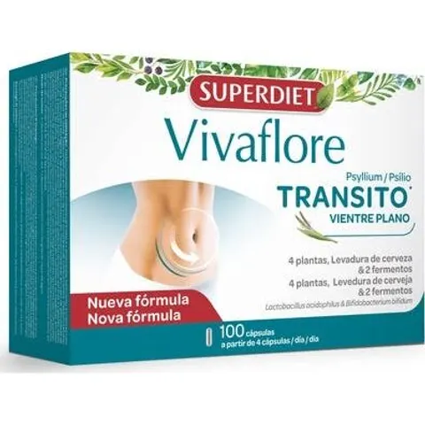 Superdiet Vivaflore Transit 400mg 100caps – imagen 4