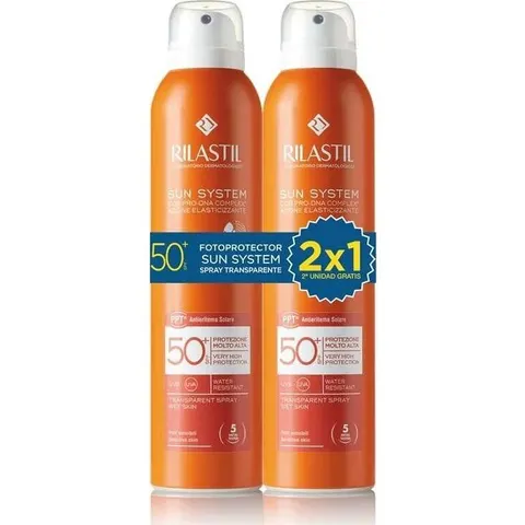 Rilastil Sun System SPF50+ Spray Transparente 2x200 ml – imagen 2