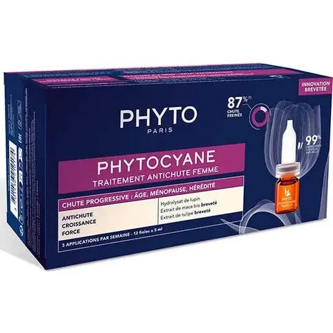 PHYTO cyane Tratamiento Anticaída Mujer Progres 12uds – imagen 3