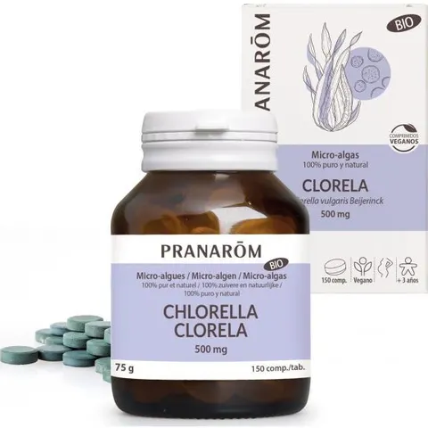 Pranarôm Clorela 500 mg BIO 150 comp – imagen 4