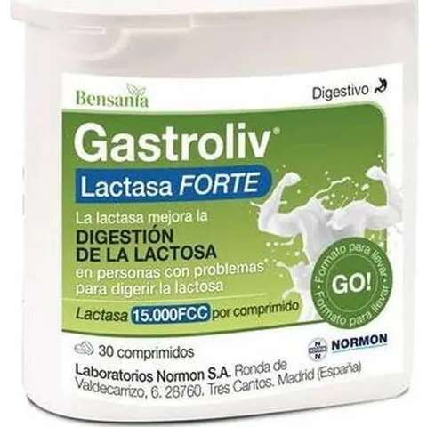 Normon Gastroliv Lactasa Forte 30comp – imagen 2