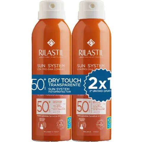 Rilastil Sun System Dry Touch Spray SPF50+ 2x200 ml – imagen 2