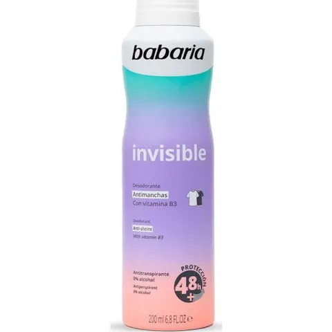 Babaria Deo Spray Invisible 200 ml – imagen 2