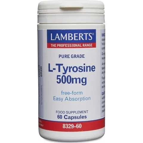 Lamberts Tirosina 500 Mg 60 Cap – imagen 2