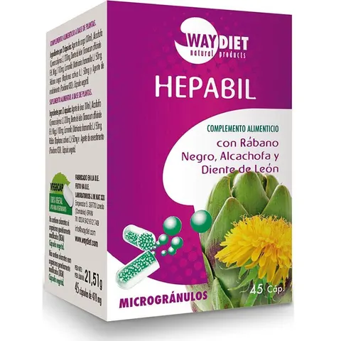 Waydiet Hepabil 45 Capsulas 22 gr – imagen 4