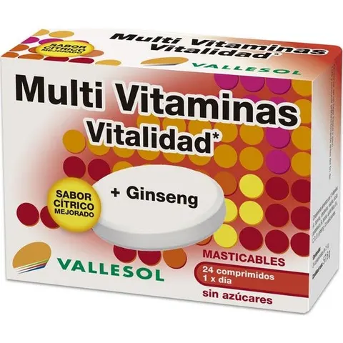 Vallesol multivitaminas+ginseng 24comp – imagen 2