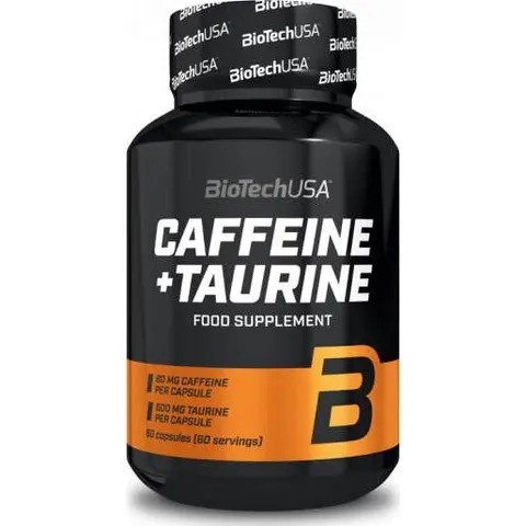 Biotechusa caffein + taurine - 60 capsulas – imagen 2