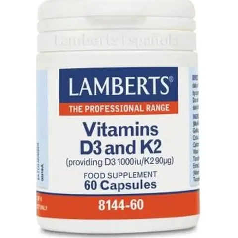 Lamberts VITAMINA D3 Y K2 60 Caps – imagen 4