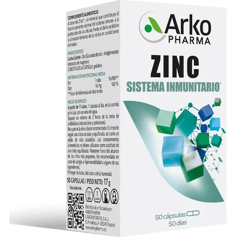 Arkopharma Zinc 50caps – imagen 2