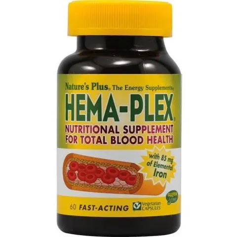 NaturesPlus Complemento de Hierro Hema-plex 60 Comprimidos – imagen 2