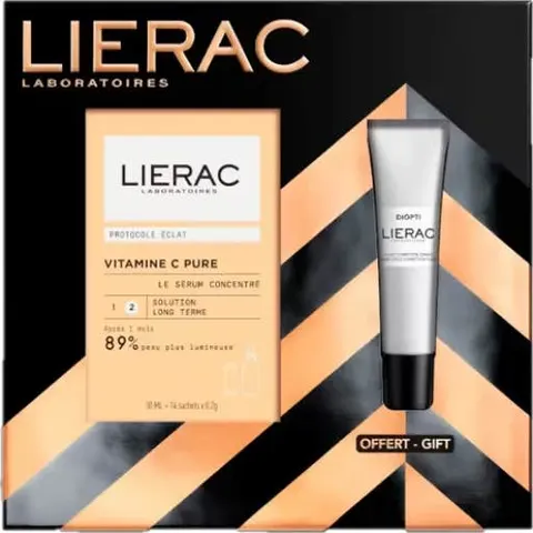 Lierac Cofre Protocolo Brillo Serum Vitamina C + Diopti Ojeras – imagen 2