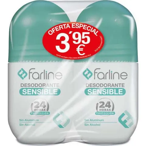Farline Desodorante Sensitive Dúo 50ml x2 – imagen 2