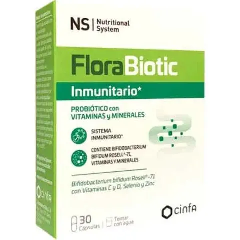 NS Nutritional System Florabiotic Inmunitario 30 Cápsulas – imagen 2