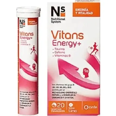 NS Vitans Energy+ 20 Comprimidos Efervescentes – imagen 2