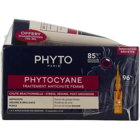 PHYTO cyane Pack Tratamiento Anticaída Reactiva Mujer – imagen 3