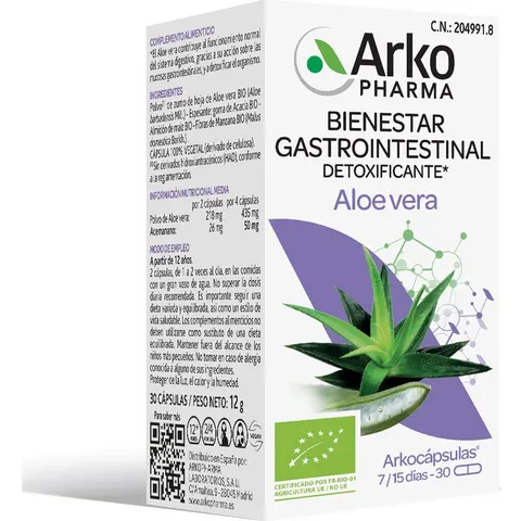 Arkocápsulas Aloe Vera Bio 30 cápsulas – imagen 2
