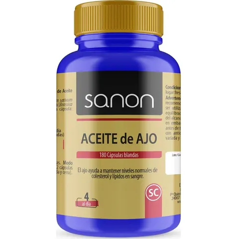 Sanon Aceite De Ajo 180caps – imagen 2