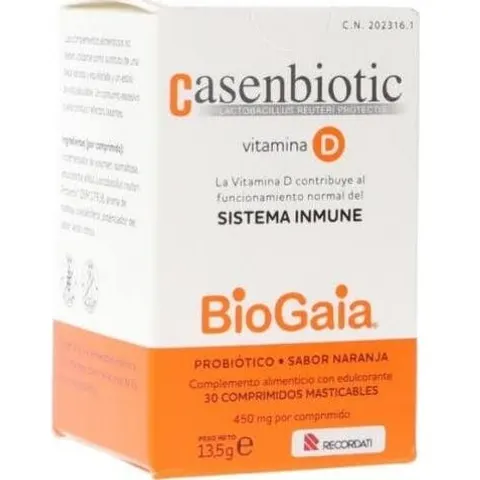 Casenbiotic Vitamina D 30 Comprimidos Masticables – imagen 2