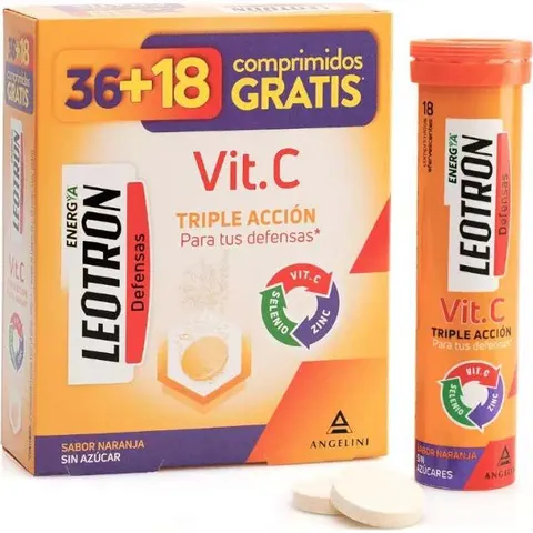 Leotron VItamina C 36 +18 Comprimidos GRATIS – imagen 2