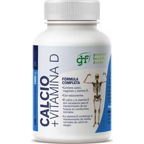 GHF Calcio+ Vitamina D-3 1 g 100 comp – imagen 4