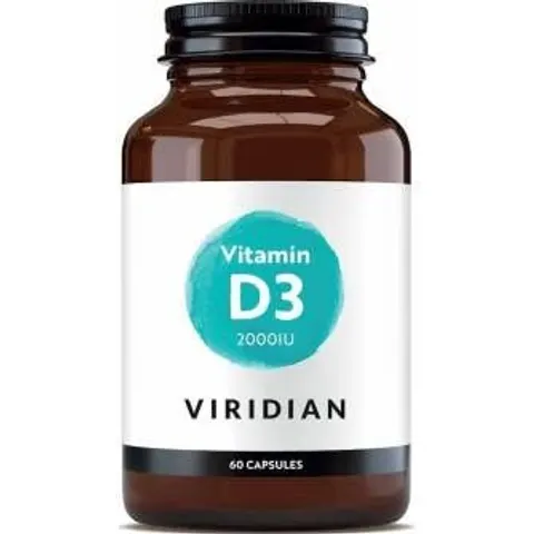 VIRIDIAN Vitamina D3 2000 IU 60 caps – imagen 4