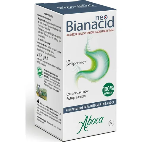 Aboca Neobianacid Sabor Menta 14 comp – imagen 2