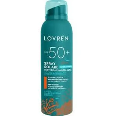 Lovren Lovrén SPF50+ Spray Solare Transparente 150 ml – imagen 2