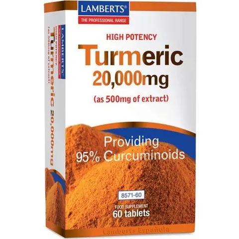 Lamberts TURMERIC 20.000 MG 60 Tabs – imagen 2