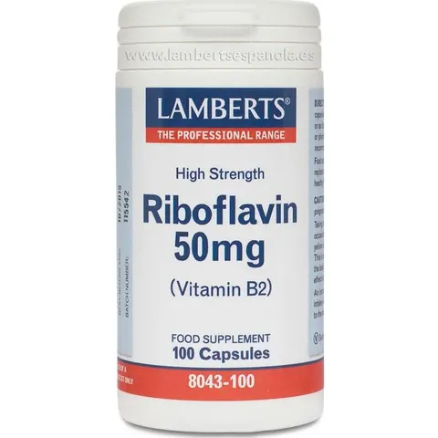 Lamberts Vit B2 Riboflavina 50 Mg – imagen 5