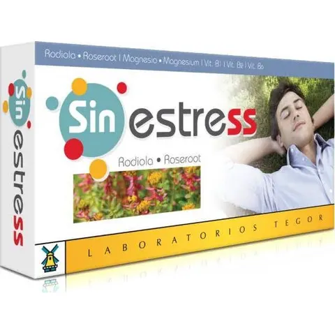 Laboratorios Tegor Sinestress suplemento natural 30 comprimidos – imagen 2