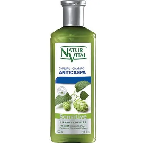 Naturvital Champú Sensitive anticaspa 300 ml – imagen 3